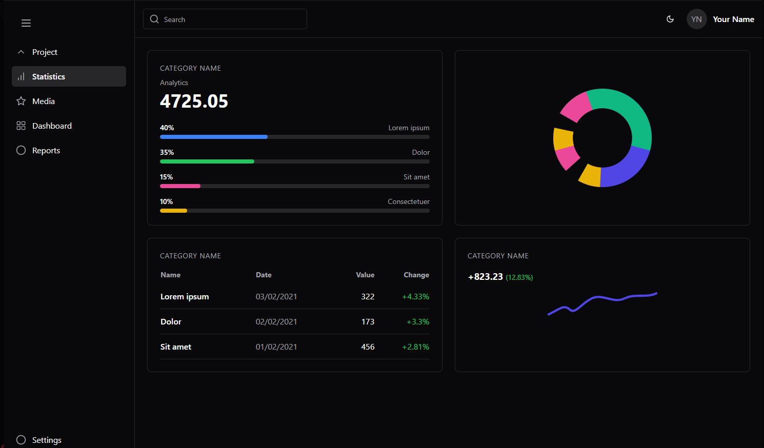 shadcn landing page